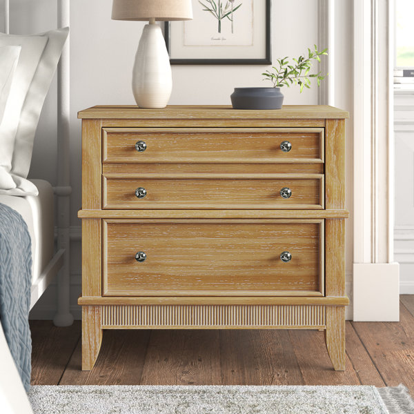 Light wood nightstand on sale and dresser